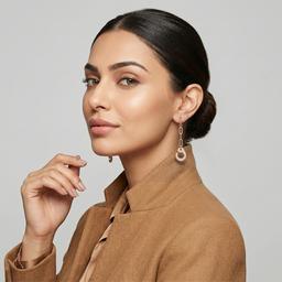 Chain Drop Huggie Earrings