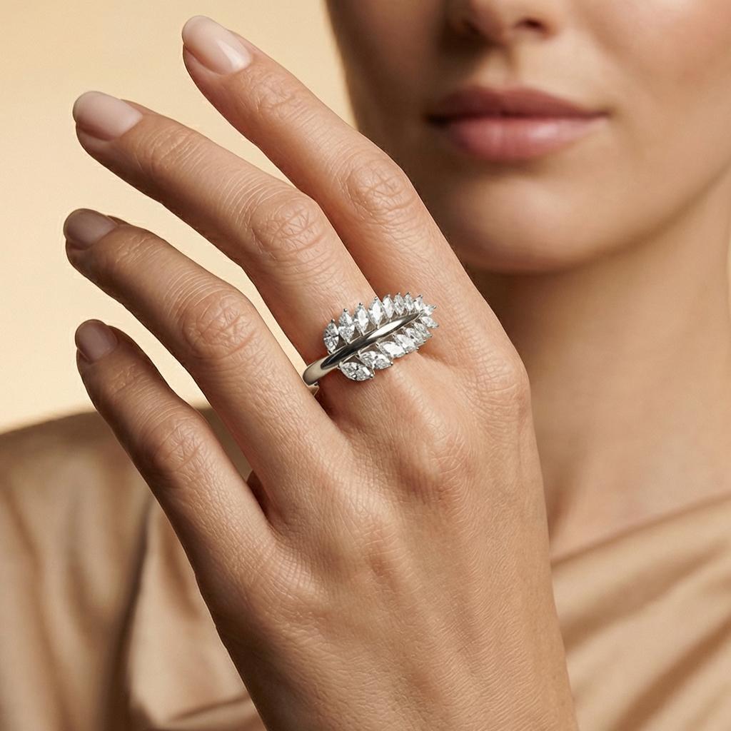 Marquise Diadem Ring