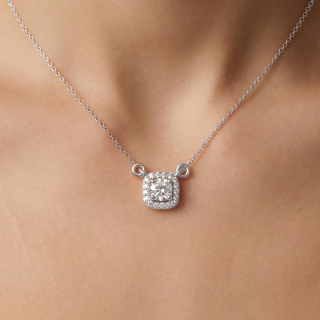 Cushion Halo Pendant