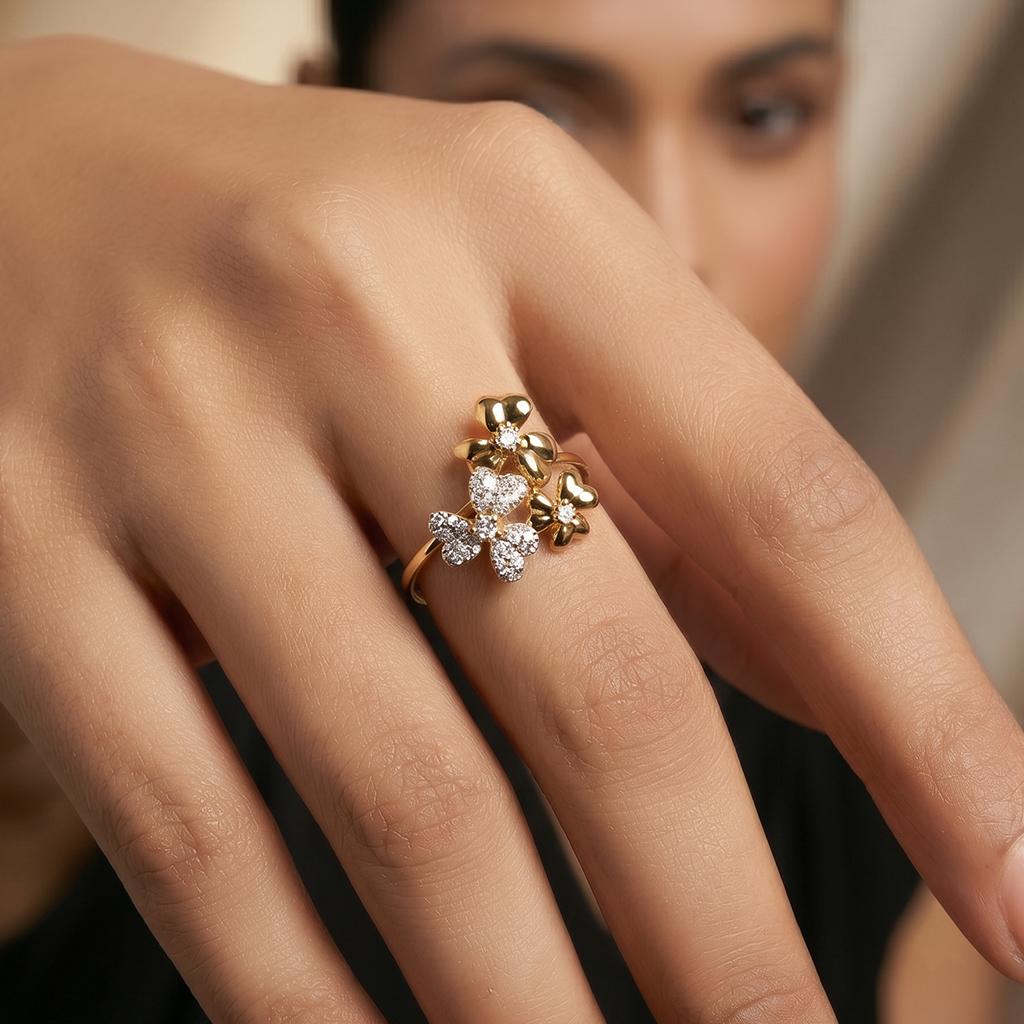 Floral Cluster Ring