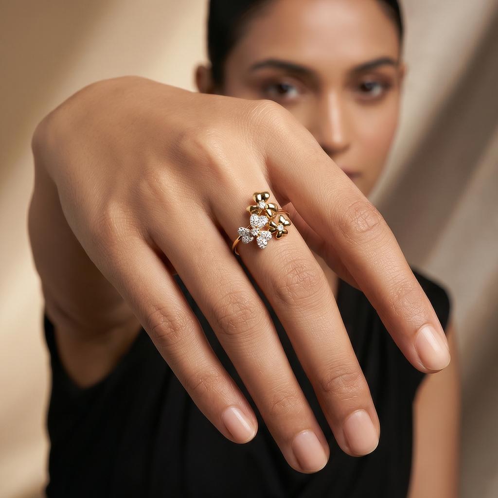 Floral Cluster Ring