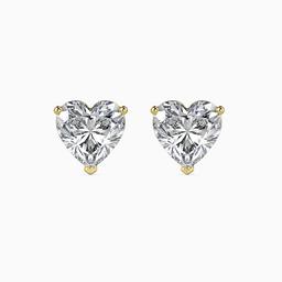 Amour Heart Prong Earring