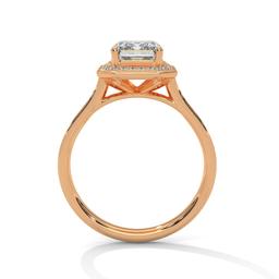 Ardha Emerald Halo Ring