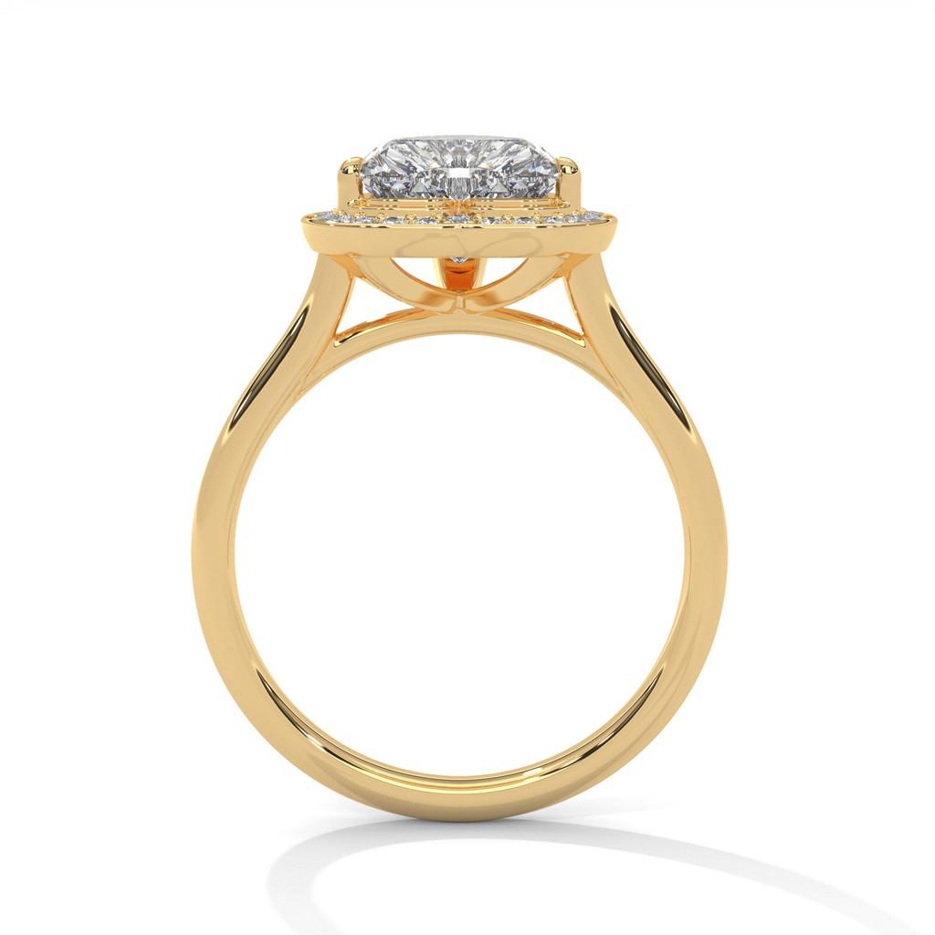 Ardha Heart Halo Ring