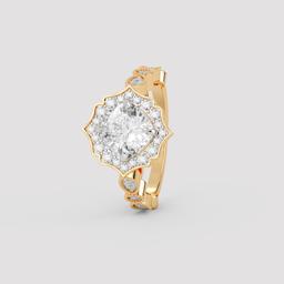 Blooming Cushion Ring