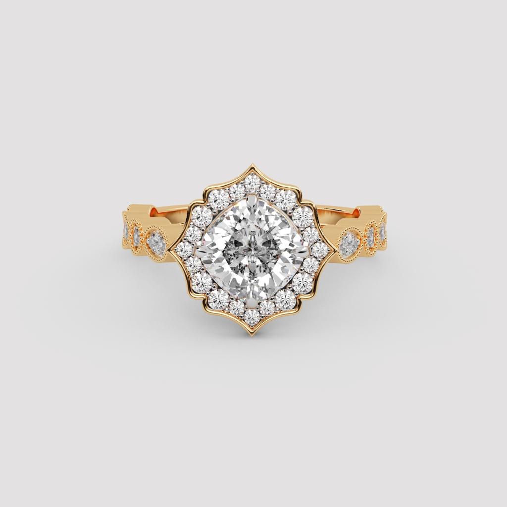 Blooming Cushion Ring