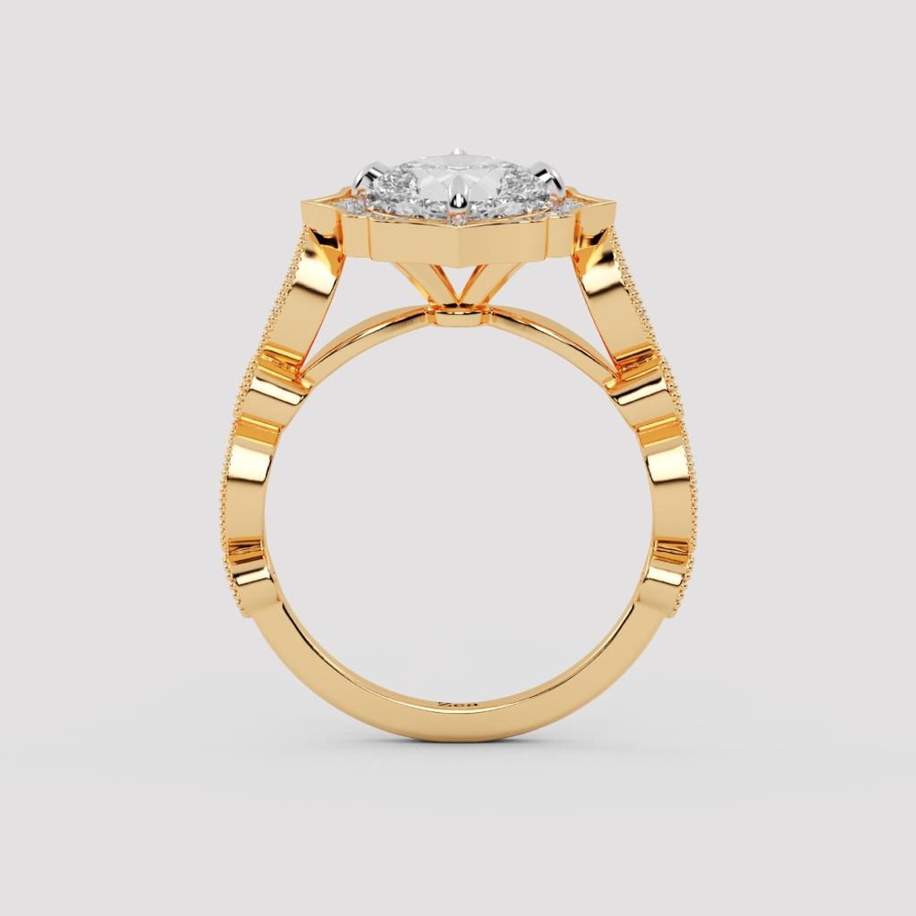 Blooming Cushion Ring