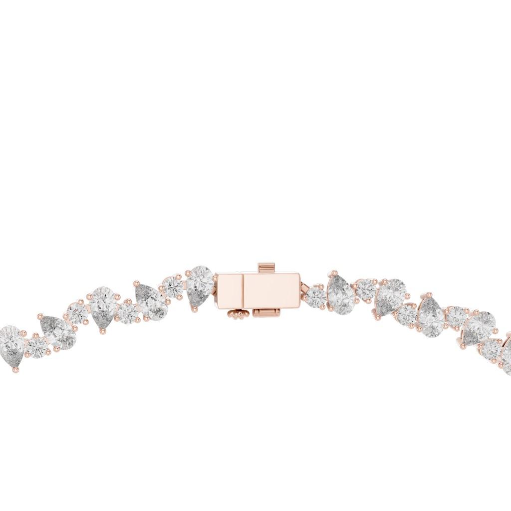 Cascade Pear Tennis Necklace