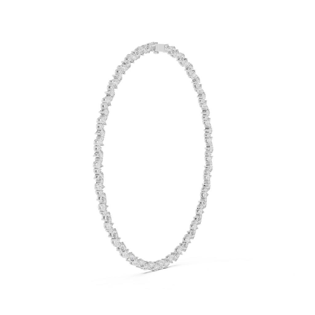 Cascade Pear Tennis Necklace