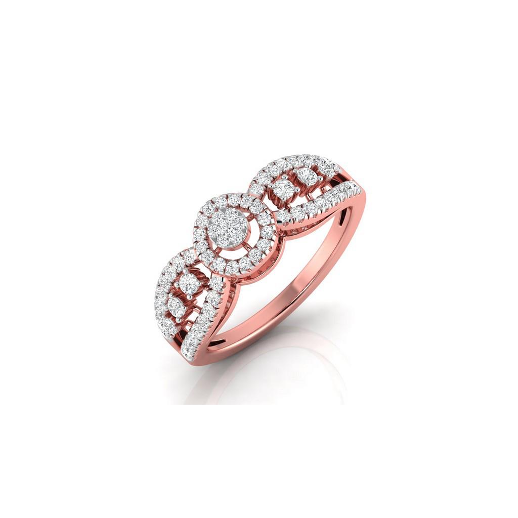 Celestial Dual Halo Ring