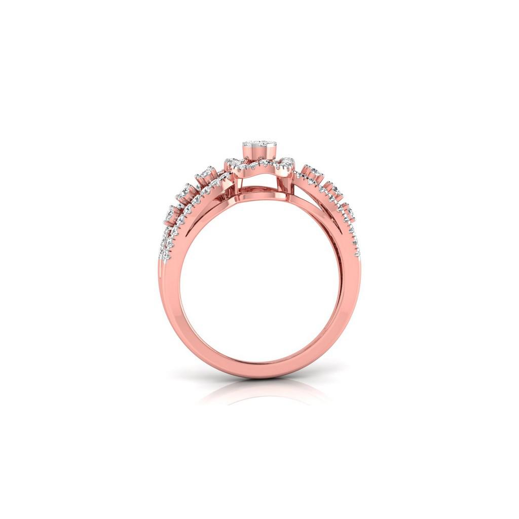 Celestial Dual Halo Ring