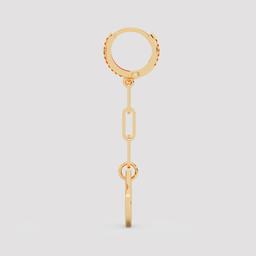 Chain Drop Huggie Earrings