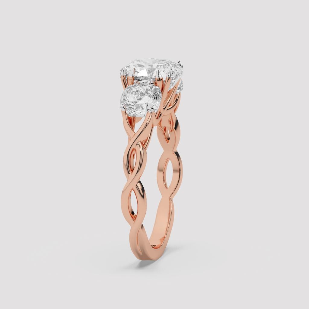 Cushion Infinity Ring