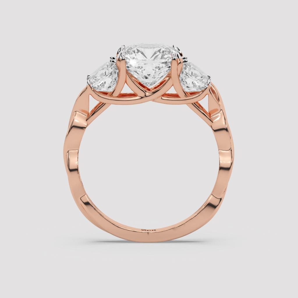 Cushion Infinity Ring