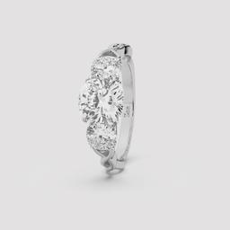 Cushion Infinity Ring