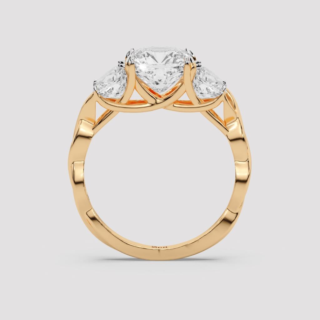 Cushion Infinity Ring