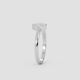 Elegant Pear Solitaire Ring