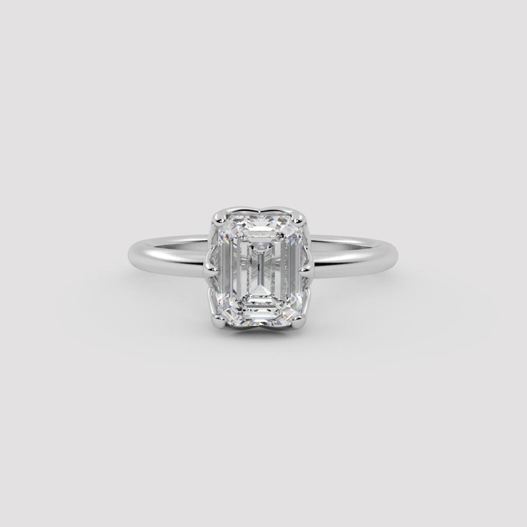 Emerald Solitaire Ring