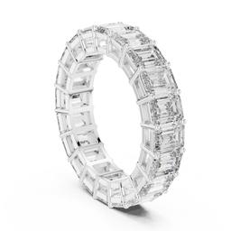 Encrusted Emerald Ring