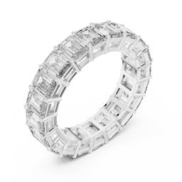 Encrusted Emerald Ring