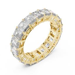 Encrusted Emerald Ring