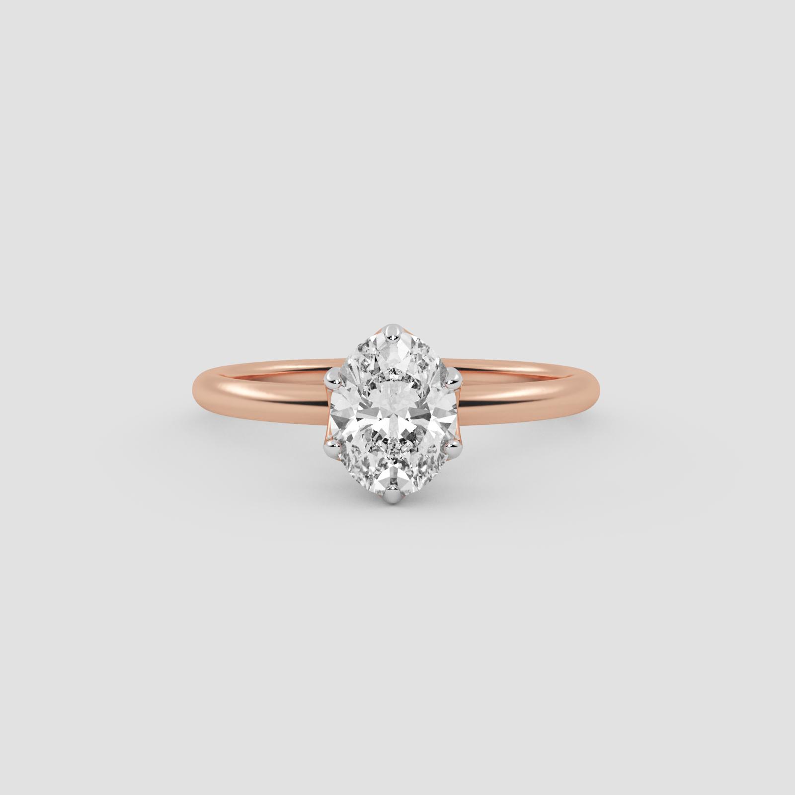 Eternal Oval Solitaire Ring