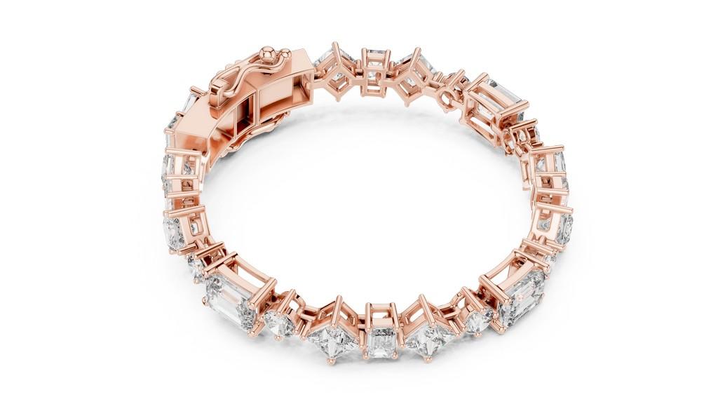 Faceted Cluster Bracelet