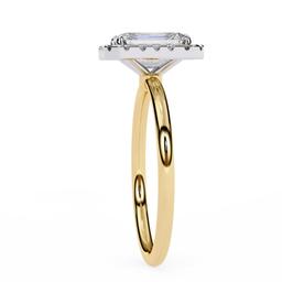 Facette Emerald Halo Ring