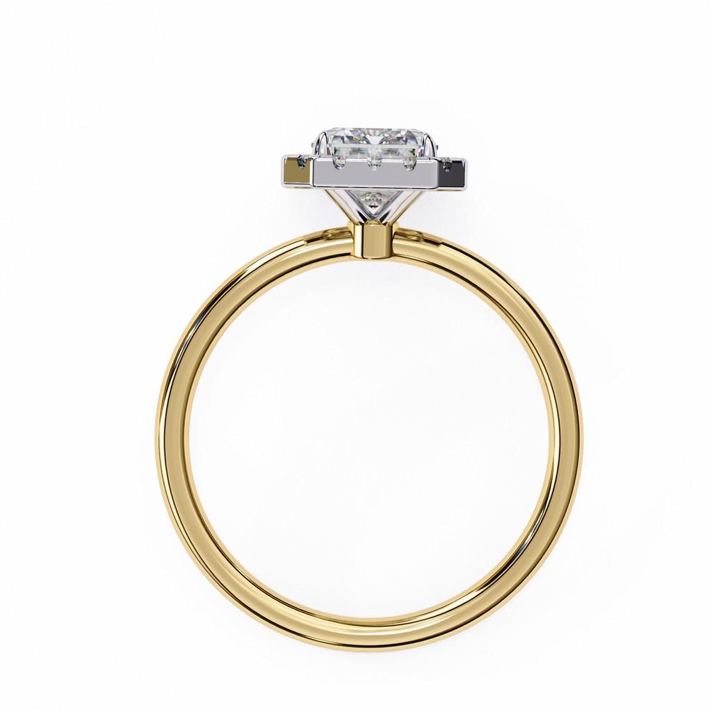 Facette Emerald Halo Ring