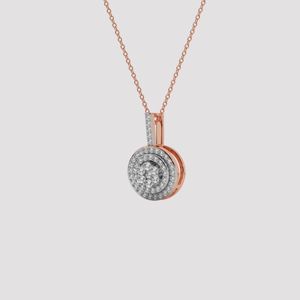 Fashion Halo Circle Pendant