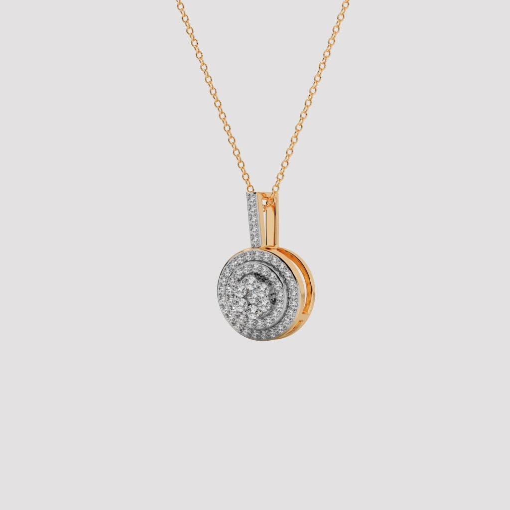 Fashion Halo Circle Pendant