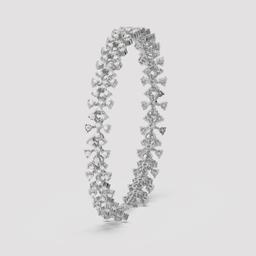 Floral Cluster Diamond Bracelet