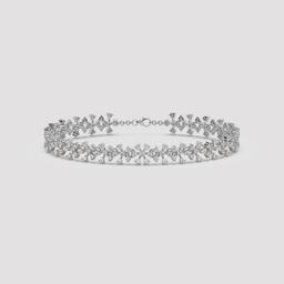 Floral Cluster Diamond Bracelet
