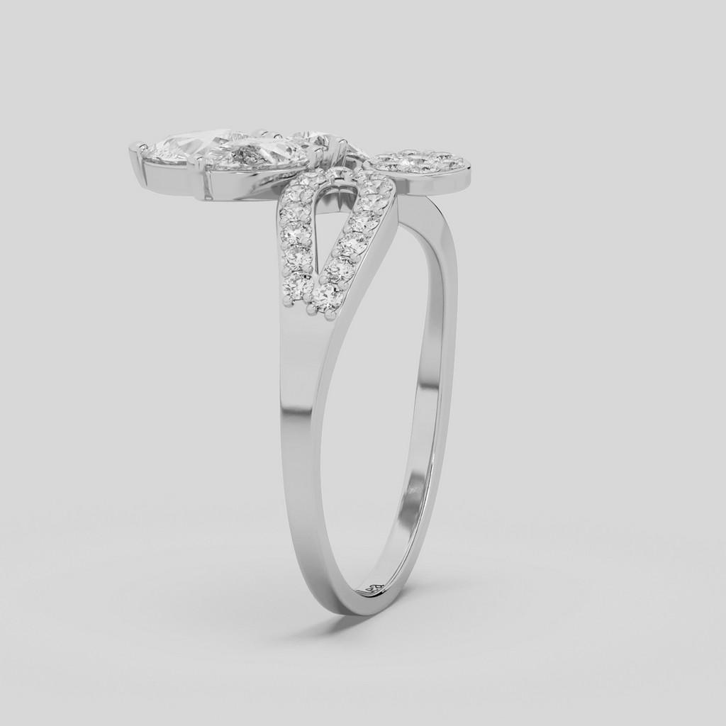 Floral Marquise Cluster