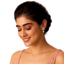 Floral Pearl Drop Earrings