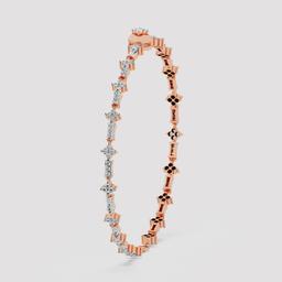 Florette Diamond Floral Cluster Bracelet