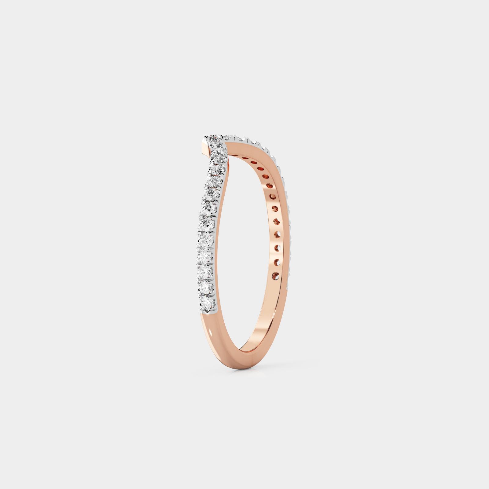 Graceful Curve Band Ring