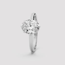 Graceful Oval Solitaire