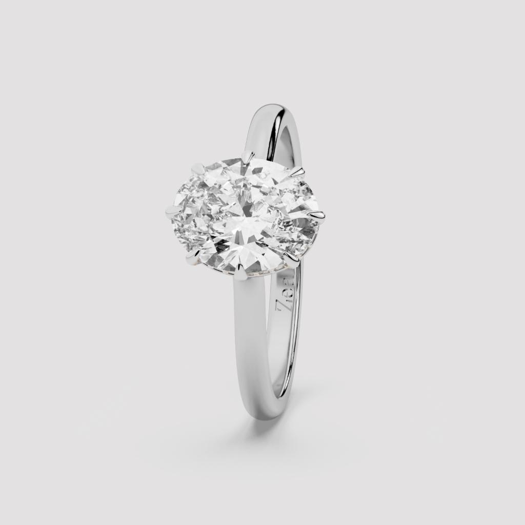 Graceful Oval Solitaire