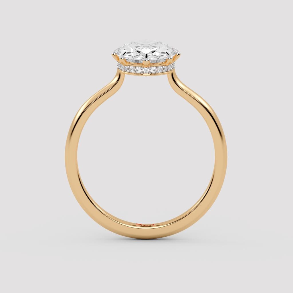 Graceful Oval Solitaire