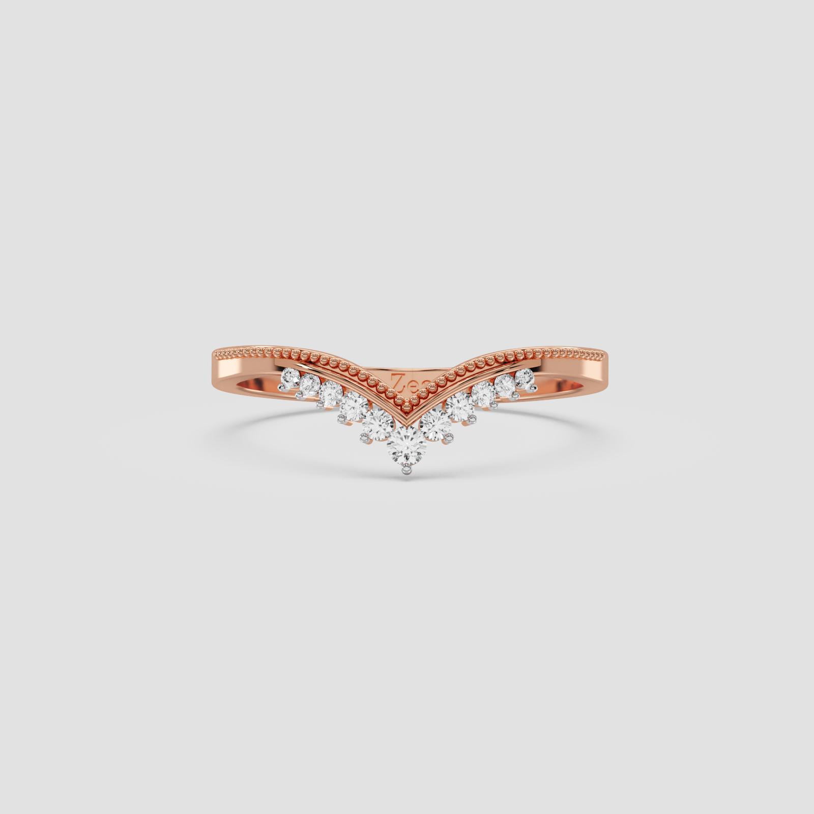 Graceful Vine Cluster Ring