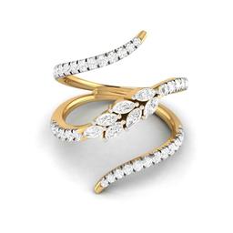 Lahari Spiral Ring