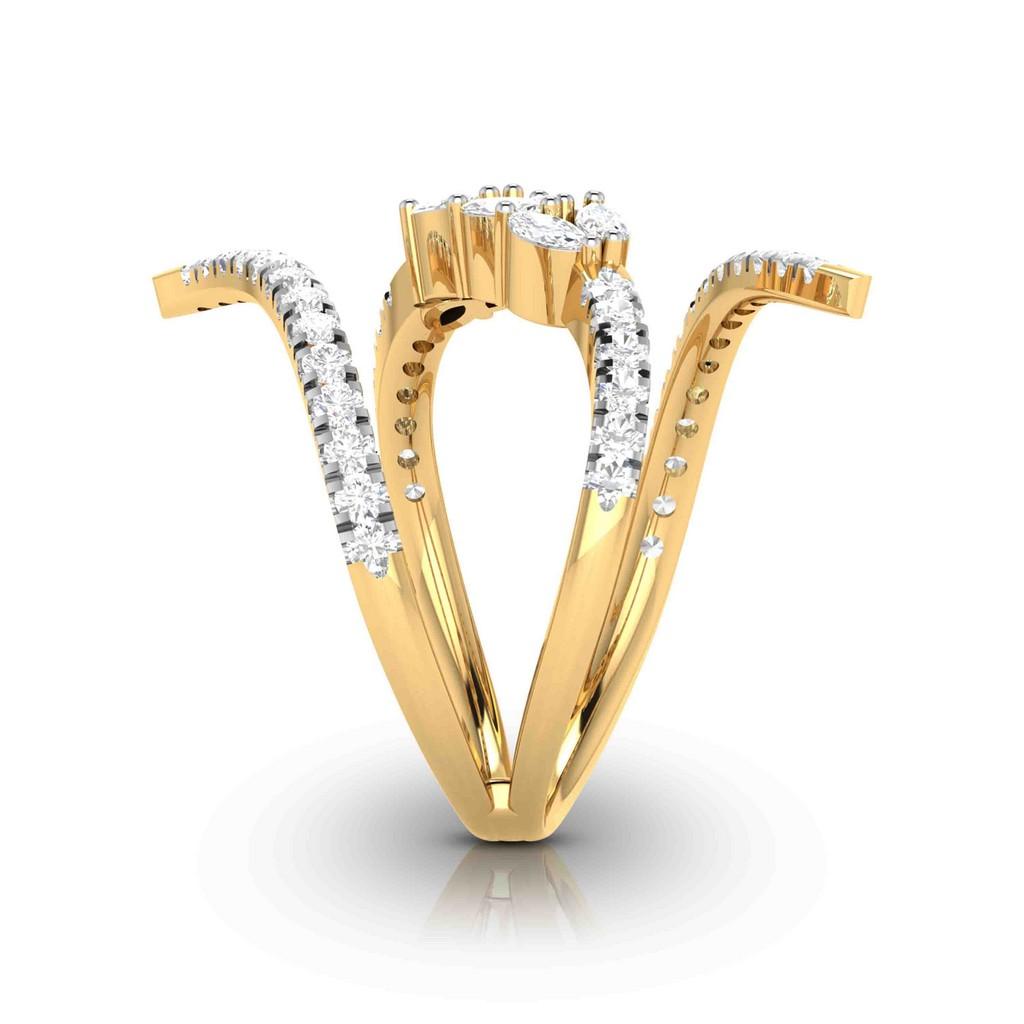 Lahari Spiral Ring