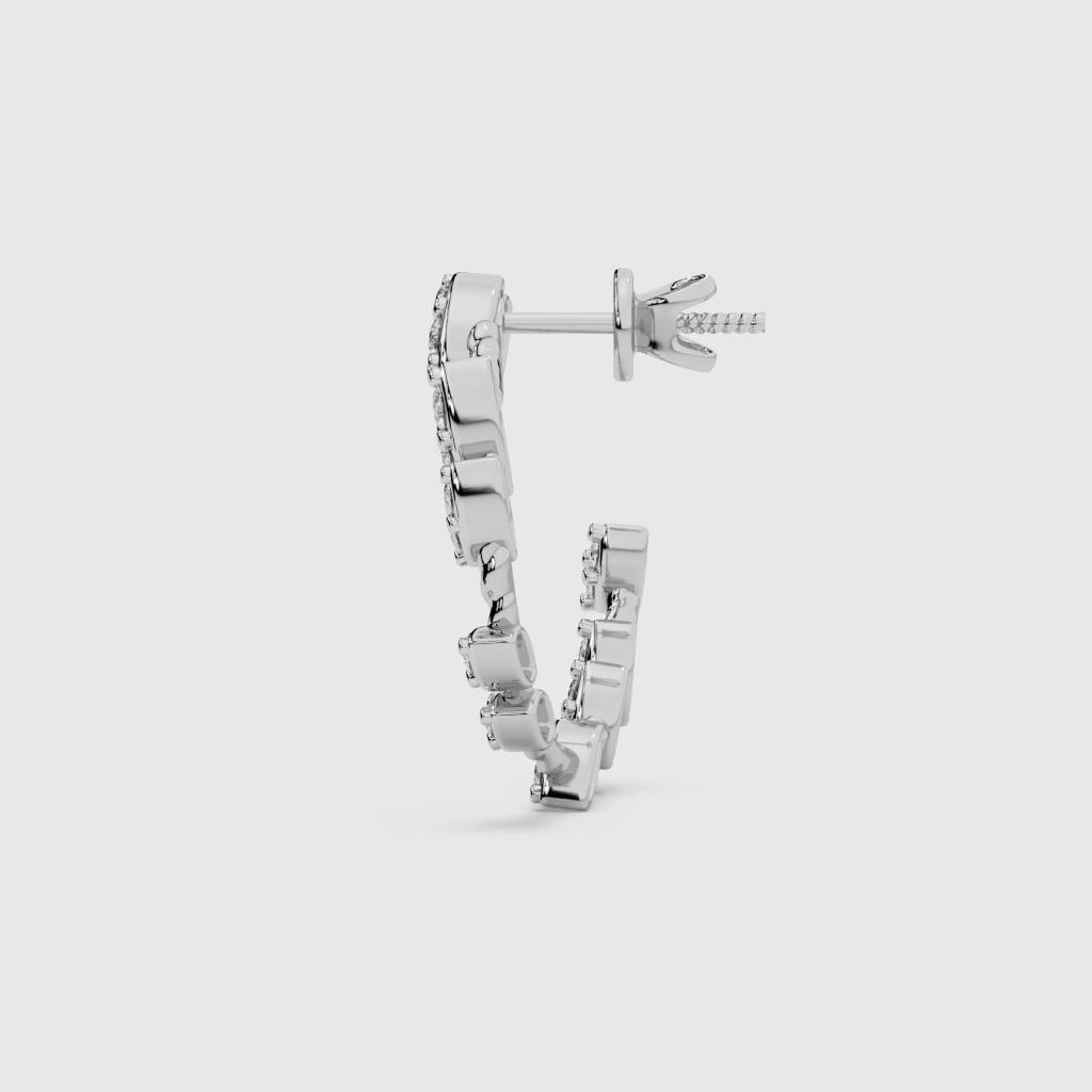 Leaf Wreath Hoop Earrings