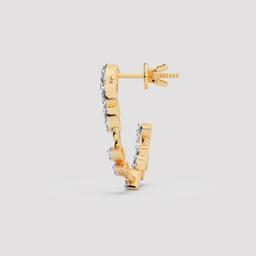 Leaf Wreath Hoop Earrings