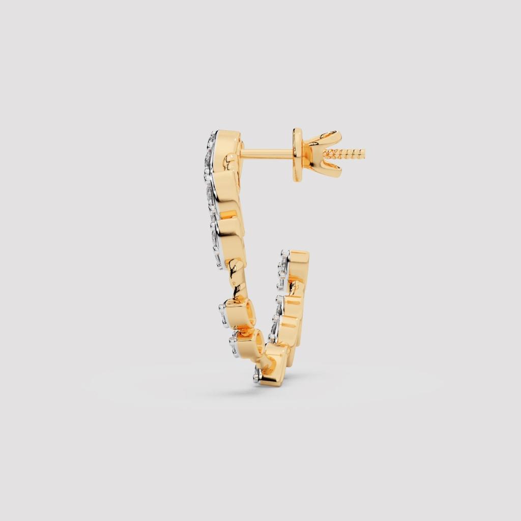 Leaf Wreath Hoop Earrings