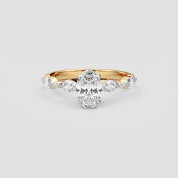 Leafy Oval Solitaire