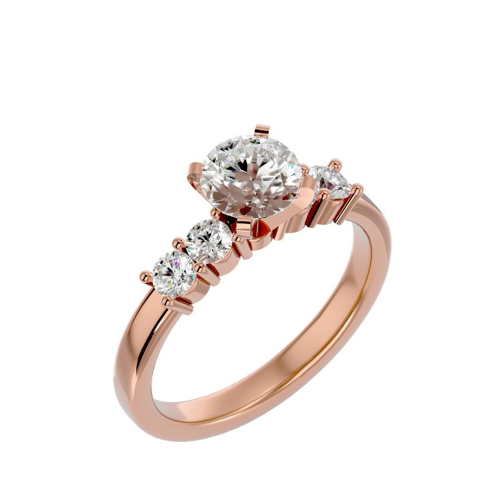 Luminous Cascade Ring