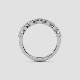 Luminous pear Band Ring