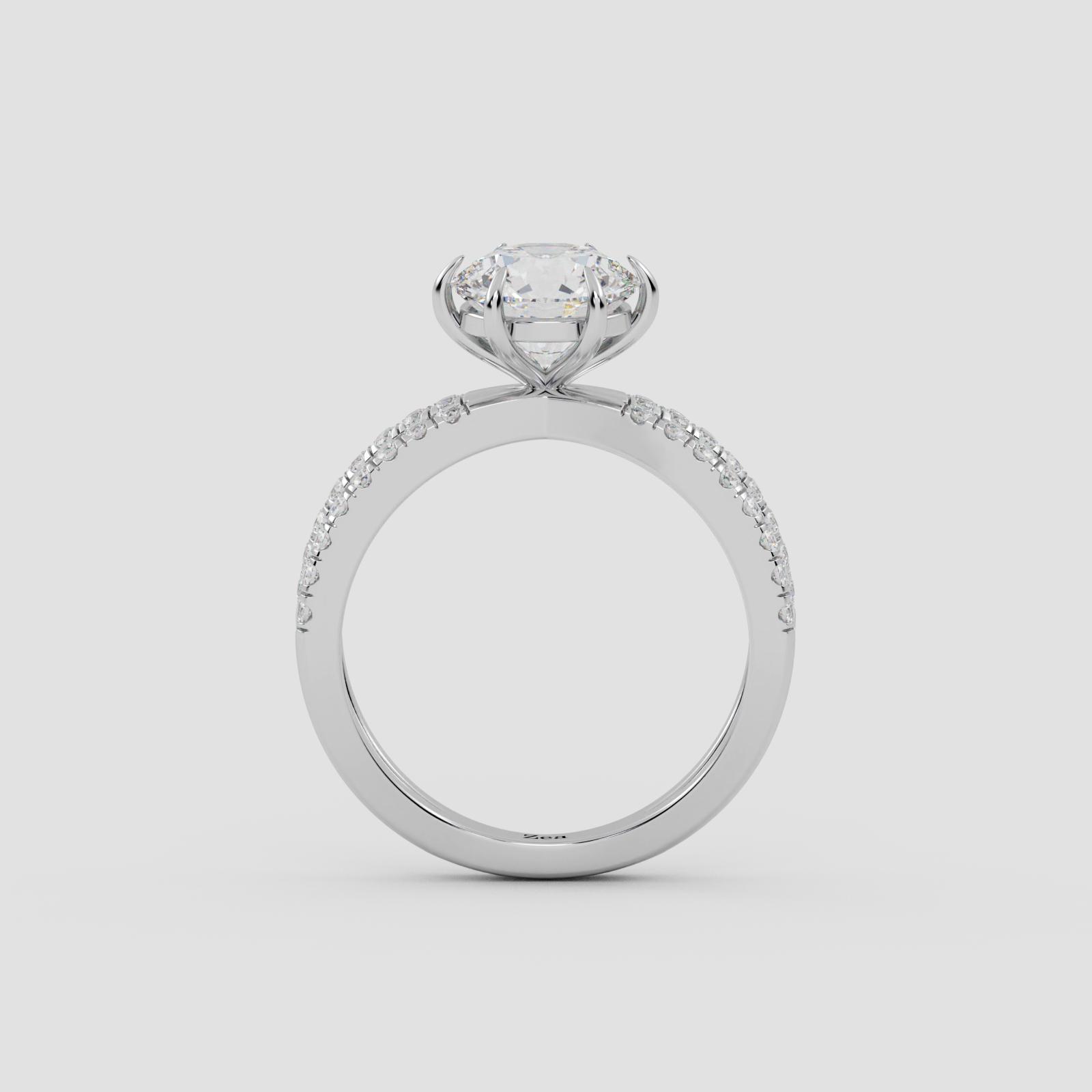 Luminous Split Solitaire Ring